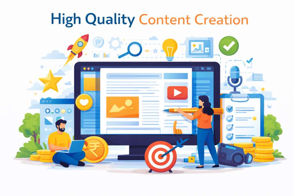 High quality content creation